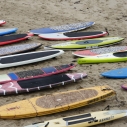June 9 ocean sport paddleboard surf swim Santa Monica pier